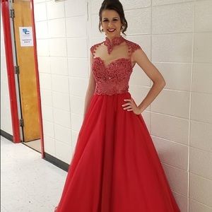 RED BALLGOWN PAGEANT